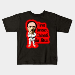 Fava Beans, Chianti, Jiu Jitsu Kids T-Shirt